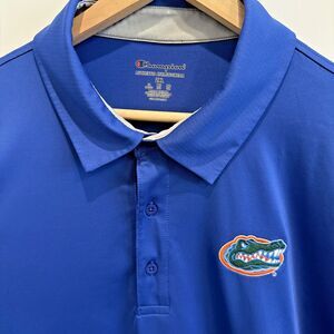 Florida Gators Mens Sz 2XL Polo Golf Shirt Gator Blue UF Football Performance
